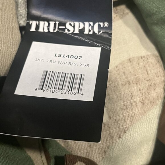 TRU-SPEC Camouflage Military Jacket Men's XS Regular 100% Cotton Fatigues NWT - Picture 9 of 9